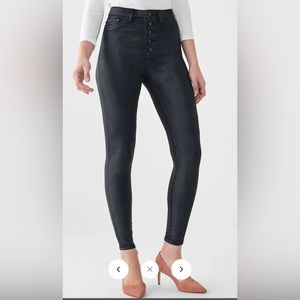 DL1961 Chrissy Ultra High Rise Instasculpt Ankle Skinny In Graphite